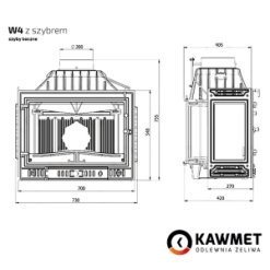 Камінна топка KAWMET W4 PB (14.5 kW). Фото 8