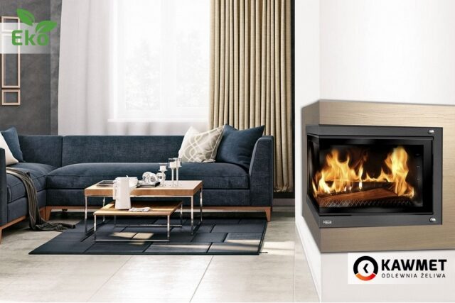 Каминная топка KAWMET W17 Dekor левая боковая  (16.1 kW) EСO. Фото 6