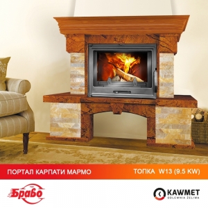 Каминная топка KAWMET W13 (9.5 kW). Фото 16