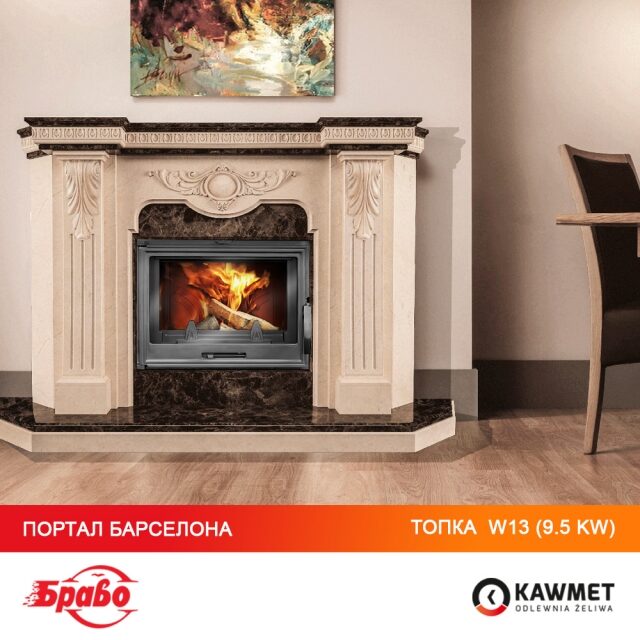 Каминная топка KAWMET W13 (9.5 kW). Фото 12