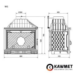 Каминная топка KAWMET W1 Herb  (18 kW). Фото 8