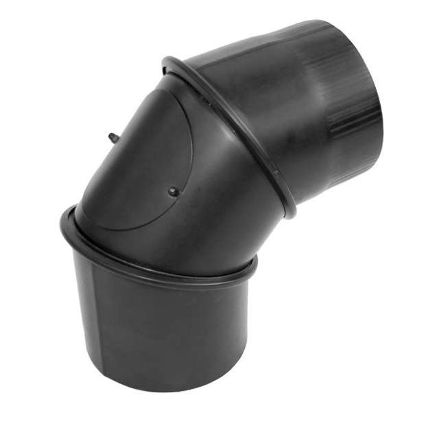 Димохідне коліно Вент Устрій 90° універсальне регульоване (2 мм) Ø180