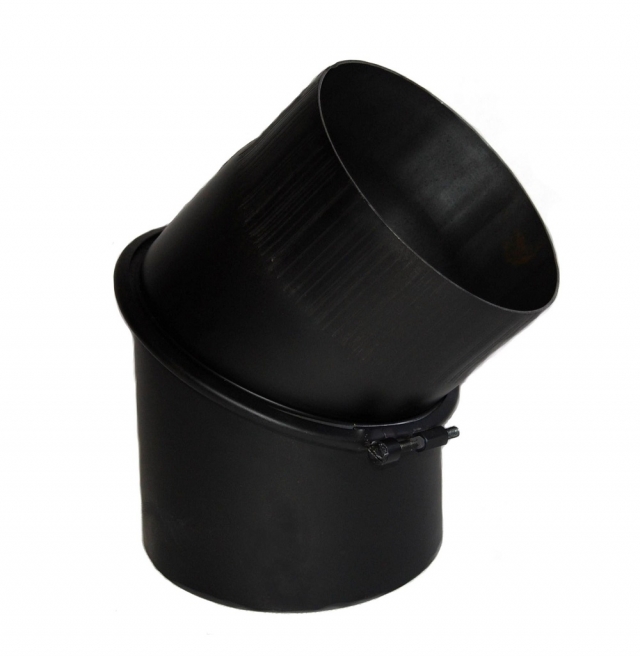 Димохідне коліно Вент Устрій 45° універсальне регульоване (2 мм) Ø150