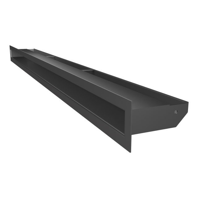 Вентиляційна решітка для каміна SAVEN Loft 60х1000 графітова. Фото 2