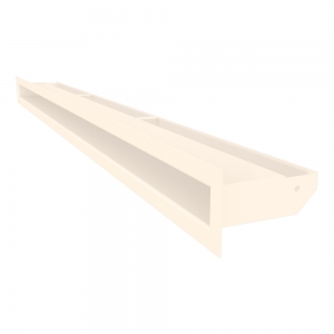 Вентиляційна решітка для каміна SAVEN Loft 60х1000 кремова. Фото 2