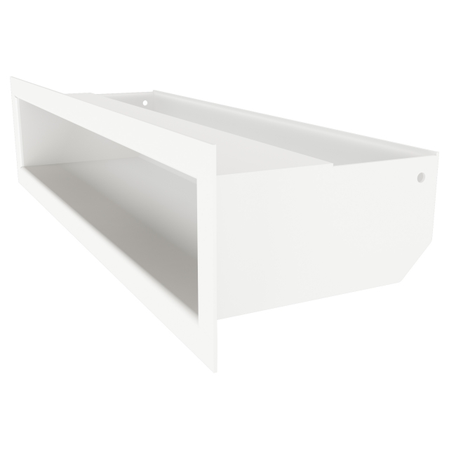 Вентиляційна решітка для каміна SAVEN Loft 90х400 біла. Фото 2