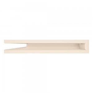 Вентиляційна решітка для каміна 60х400х600 SAVEN Loft Angle кутова ліва кремова. Фото 3