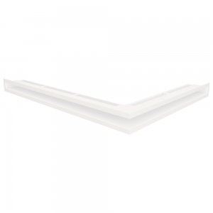 Вентиляційна решітка для каміна 60х600х800 SAVEN Loft Angle кутова ліва біла