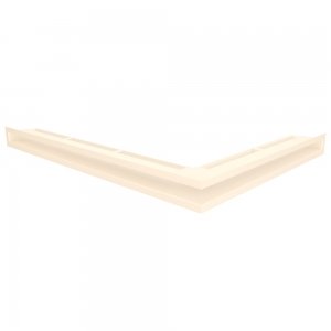 Вентиляційна решітка для каміна 60х600х800 SAVEN Loft Angle кутова ліва кремова