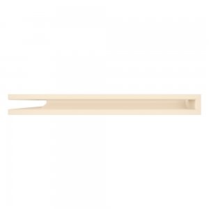 Вентиляційна решітка для каміна 60х600х800 SAVEN Loft Angle кутова ліва кремова. Фото 3