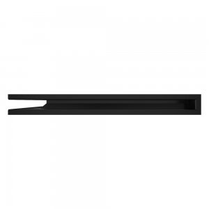 Вентиляційна решітка для каміна 60х600х800 SAVEN Loft Angle кутова ліва чорна. Фото 3