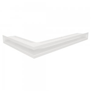 Вентиляційна решітка для каміна 60х600х400 SAVEN Loft Angle кутова права біла