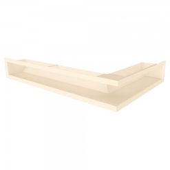 Вентиляційна решітка для каміна 90x400x600 SAVEN Loft Angle кутова ліва кремова