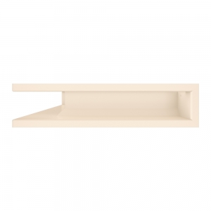 Вентиляційна решітка для каміна 90х400х600 SAVEN Loft Angle кутова ліва кремова. Фото 2