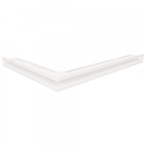 Вентиляційна решітка для каміна 60х800х600 SAVEN Loft Angle кутова права біла