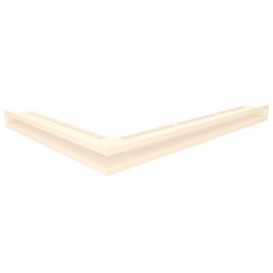 Вентиляційна решітка для каміна 60х800х600 SAVEN Loft Angle кутова права кремова