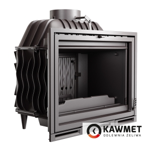 Комплект: Чугунная топка KAWMET Premium HERMES F23 с порталом Мадрид (Браво) из мрамора Botticino. Фото 8