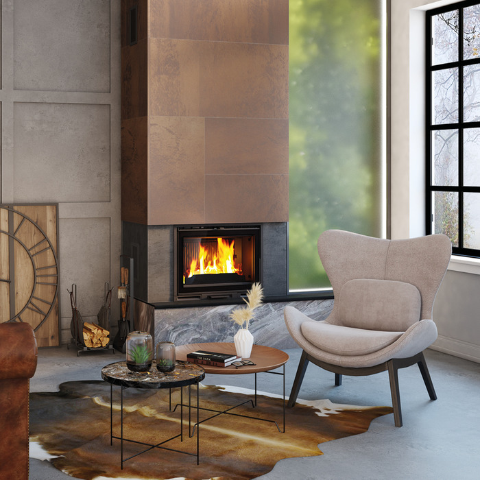 Камінна топка KAWMET Premium SIREN F24. Фото 8