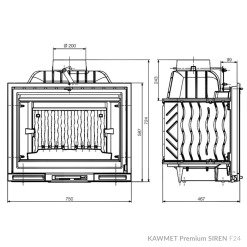 Камінна топка KAWMET Premium SIREN F24. Фото 10