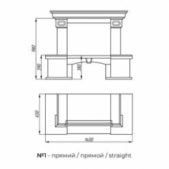 Камінокомплект: мармуровий портал Еко з топкою на дровах KAWMET W9 (9,8 kW) ECO. Фото 2