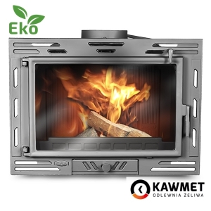 Каминокомплект: мраморный портал Эко с топкой на дровах KAWMET W9 (9,8 kW) ECO. Фото 4