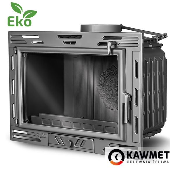 Камінокомплект: мармуровий портал Еко з топкою на дровах KAWMET W9 (9,8 kW) ECO. Фото 7