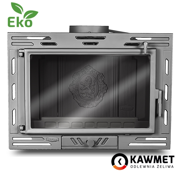 Камінокомплект: мармуровий портал Еко з топкою на дровах KAWMET W9 (9,8 kW) ECO. Фото 8