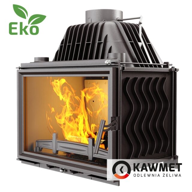 Комплект: Топка KAWMET W17 (16.1 kW) ECO з порталом Мадрид (Браво) з натурального мармуру Botticino. Фото 3