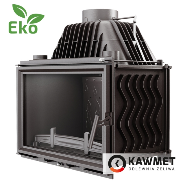 Комплект: Топка KAWMET W17 (16.1 kW) ECO з порталом Мадрид (Браво) з натурального мармуру Botticino. Фото 7