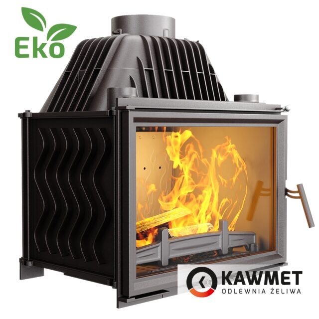 Каминокомплект: Чугунная топка KAWMET W17 (16.1 kW) ECO  с мраморным порталом Оскар (Браво). Фото 5
