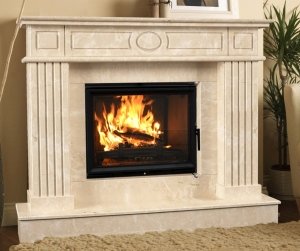 Камінокомплект: Чавунна топка KAWMET W17 (16.1 kW) ECO з мармуровим порталом Оскар (Браво). Фото 6