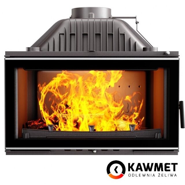 Камінокомплект: Камінна топка KAWMET W16 (13.5 kW) ECO з мармуровим порталом Оскар Браво (Botticino). Фото 3