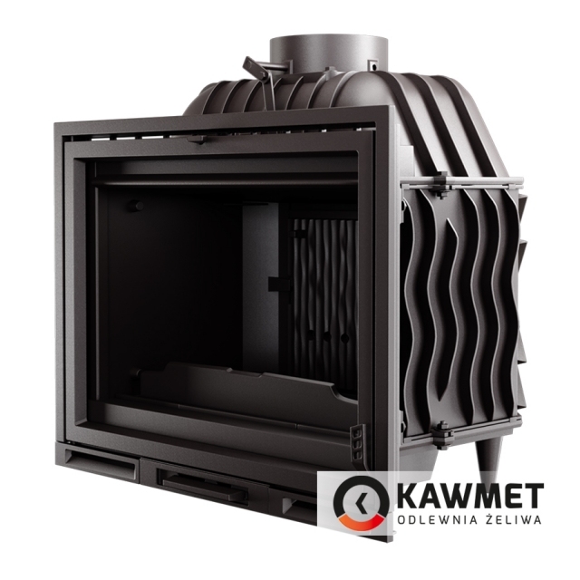 Камінокомплект:  мармуровий портал Оскар (Браво) з топкою на дровах KAWMET Premium HERMES F23. Фото 8