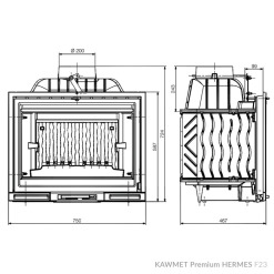 Камінна топка KAWMET Premium HERMES F23. Фото 10