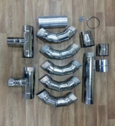 Система підведення повітря для топок KAWMET W15 (13.5 kW) ECO, W16 (13.5 kW) ECO, W16 LB/PB(13.5 kW) ECO. Фото 3