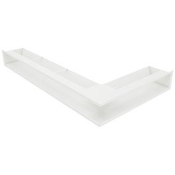 Вентиляційна решітка для каміна 95х450х800 SAVEN Loft Angle кутова ліва біла