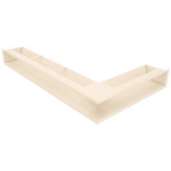 Вентиляційна решітка для каміна 95х450х800 SAVEN Loft Angle кутова ліва кремова