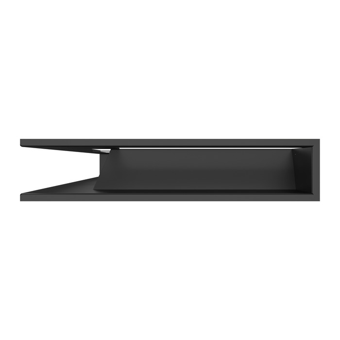 Вентиляционная решетка для камина 95х450х800 SAVEN Loft Angle угловая левая черная. Фото 2