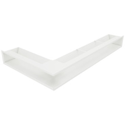 Вентиляционная решетка для камина 95х800х450 SAVEN Loft Angle угловая правая белая