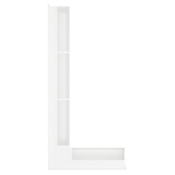 Вентиляционная решетка для камина 95х450х950 SAVEN Loft Angle угловая левая белая. Фото 2