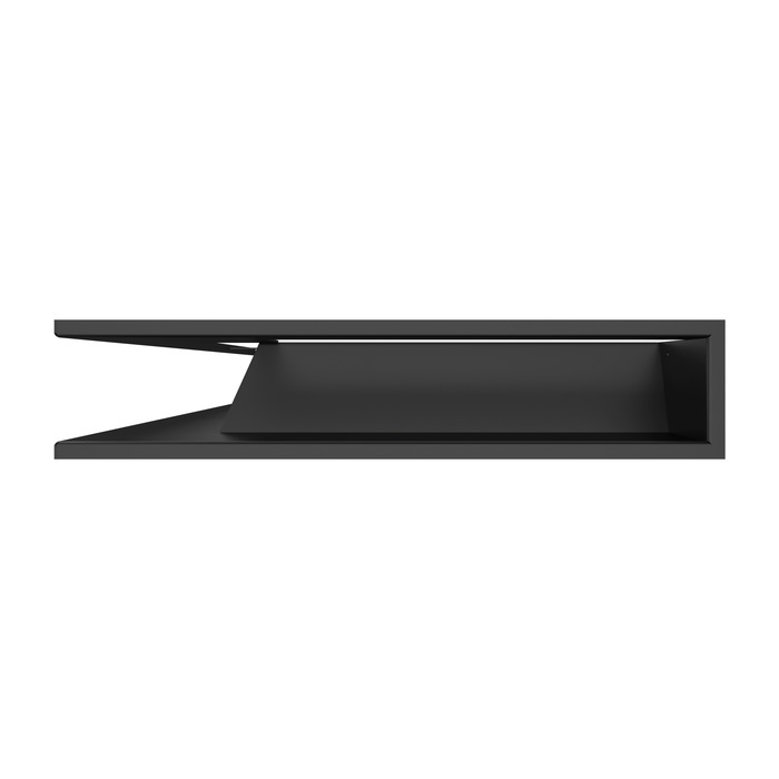 Вентиляционная решетка для камина 95х450х950 SAVEN Loft Angle угловая левая черная. Фото 2