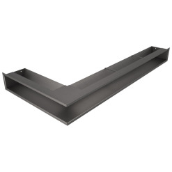 Вентиляційна решітка для каміна 95х950х450 SAVEN Loft Angle кутова права графітова