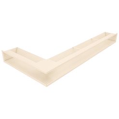 Вентиляційна решітка для каміна 95х950х450 SAVEN Loft Angle кутова права кремова