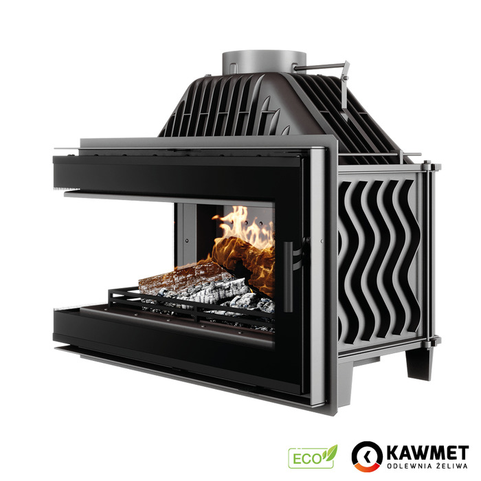 Каминная топка KAWMET W16 LB Black (13.5 kW) ECO. Фото 3