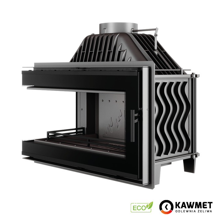 Каминная топка KAWMET W16 LB Black (13.5 kW) ECO. Фото 4