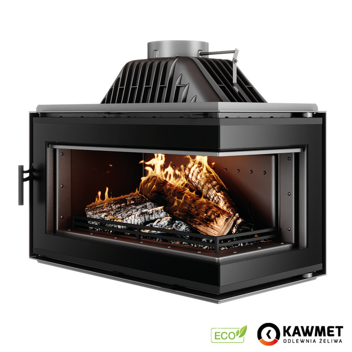Каминная топка KAWMET W16 PB Black (13.5 kW) ECO