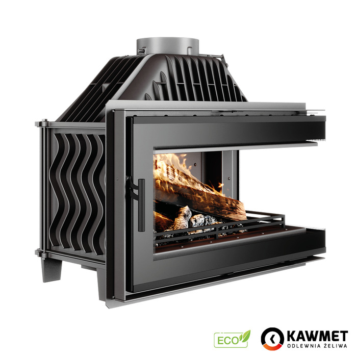 Каминная топка KAWMET W16 PB Black (13.5 kW) ECO. Фото 3