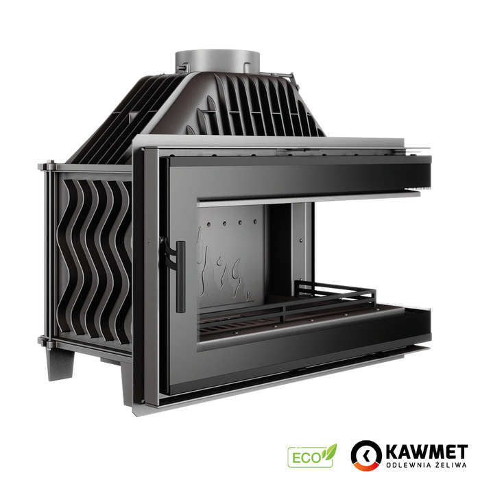 Каминная топка KAWMET W16 PB Black (13.5 kW) ECO. Фото 6