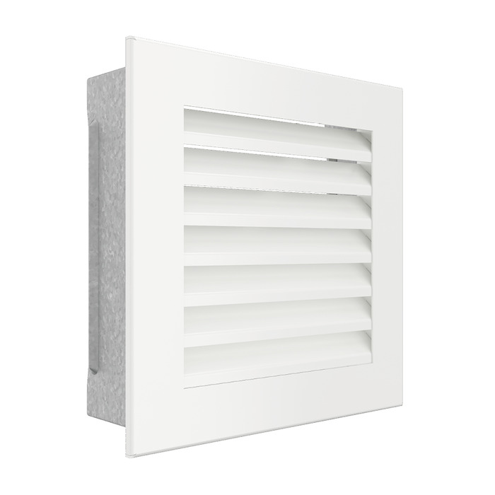 Вентиляционная решетка для камина SAVEN Hide 17x17 белая. Фото 2