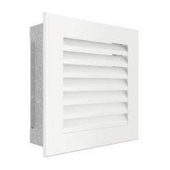 Вентиляционная решетка для камина SAVEN Hide 17x17 белая. Фото 2